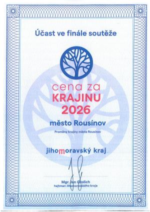 Cena za krajinu 2026